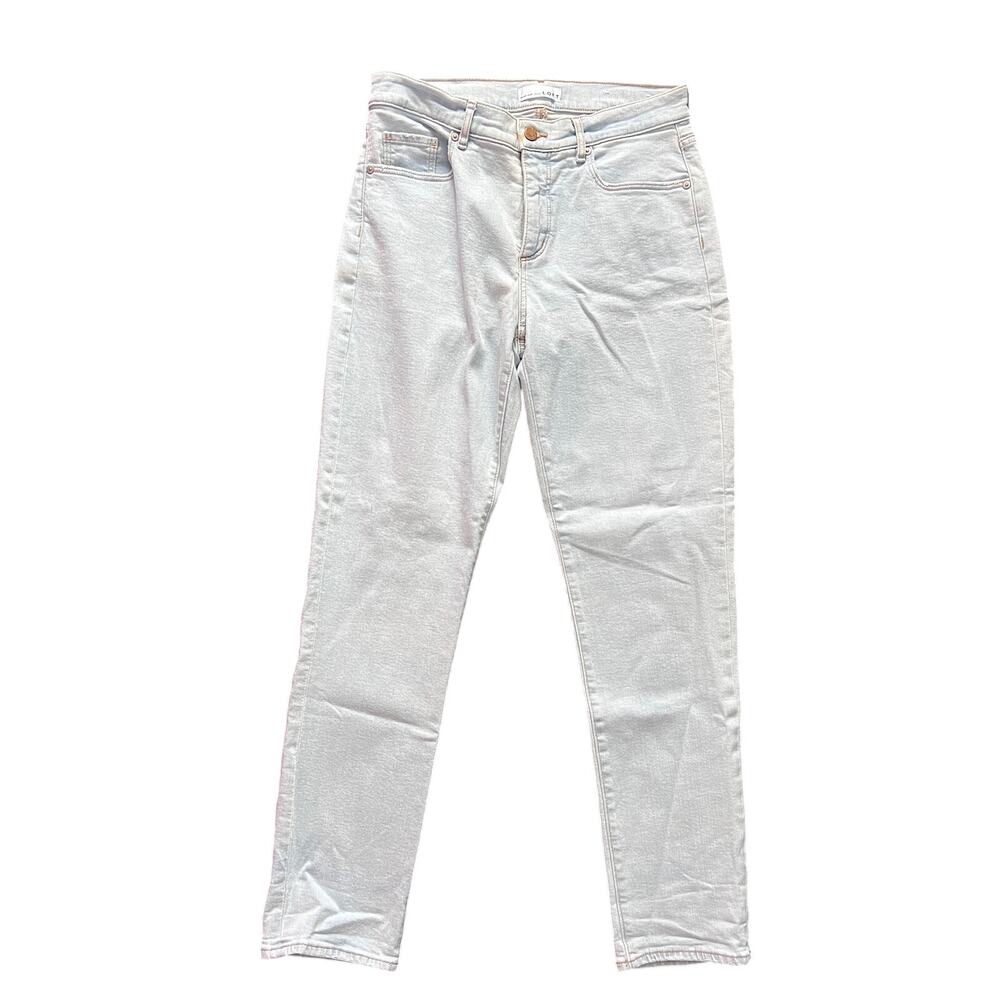 NWT Loft High Waisted Light Wash Straight Leg Jeans 6/28